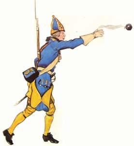 Manskap Södermanlands regemente omkring 1705 Private