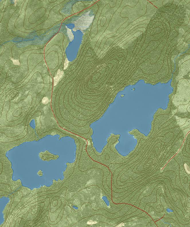 Bilaga 1 Naturreservatet Lill-Huvberget Area 180 ha Skala 1:10 000 Holmtjärnen Flakaberget Flakaträsket Lill-Huvberget