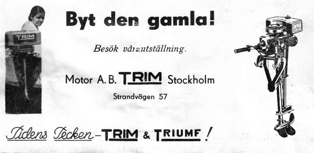 1933-1939 var han direktör för Motor AB Trim vars bolag bildades 1/3 1933.