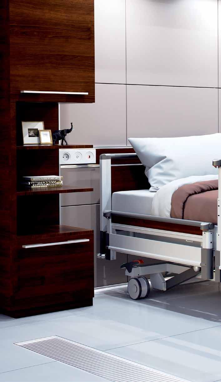 Design Image 3 är elegant och den enkla designen med raka linjer ger ett angenämt intryck med en hemkänsla. En mycket funktionell säng som erbjuder ergonomisk och användarvänlig hantering.