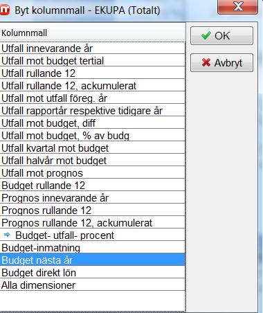 Översikt När du granskar budgeten för din enheten eller institutionen totalt, gör du det genom att titta på rapporter, under Rapporter i menyträdet.