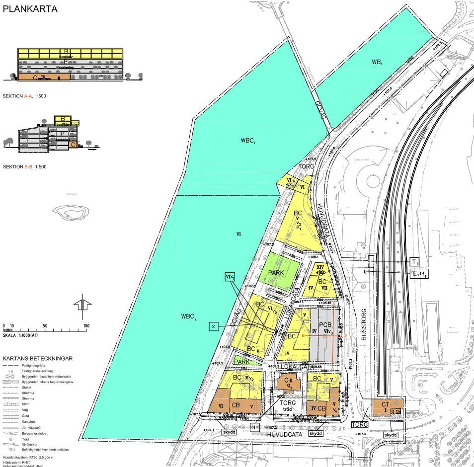 Mall: Fel! Okänt namn på ver Fel! Okänt namn på Figur 2. Kommunens plankarta 2.1. Geologiska och hydrogeologiska förhållanden I princip hela området består av fyllnadsmassor.