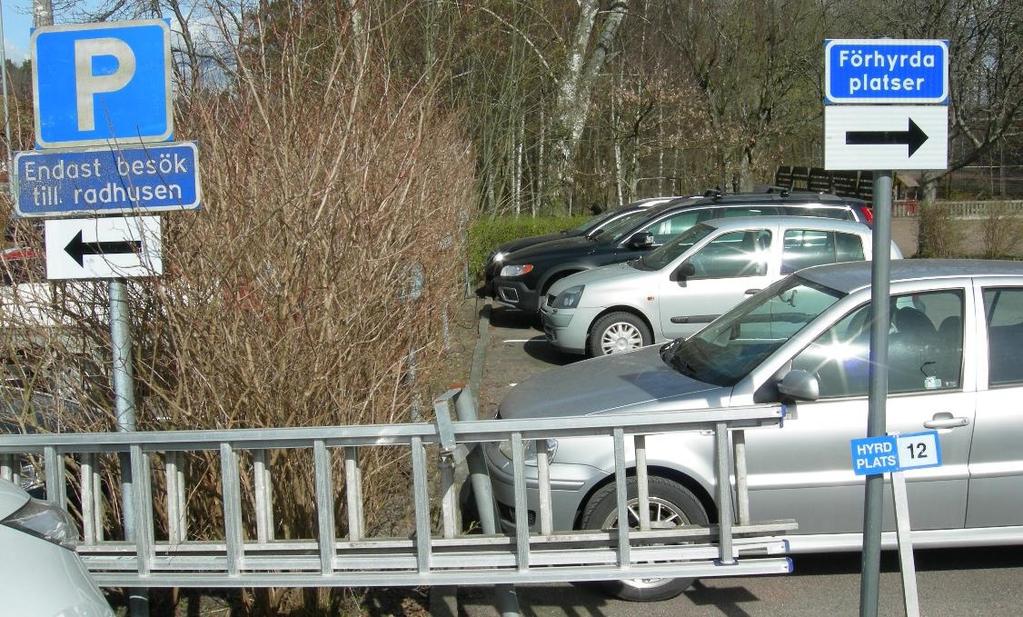 12 Figur 2-9 De flesta parkeringsplatserna vid Ormebäcksgatan och