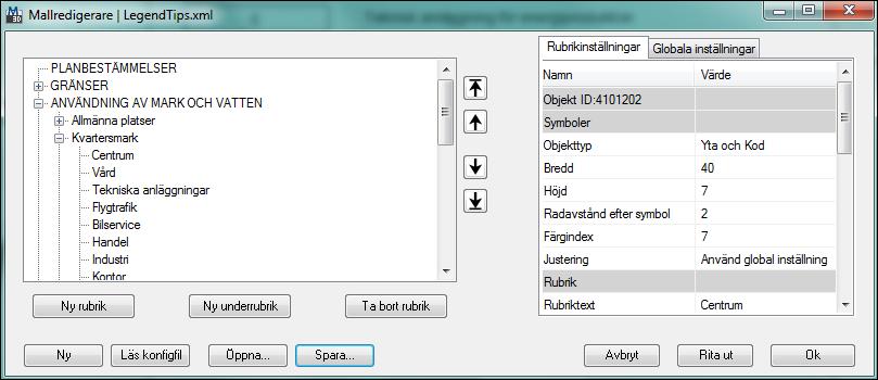 Tips &Trix Egen legendmall (xml-fil) LegendDefaultTemplate.