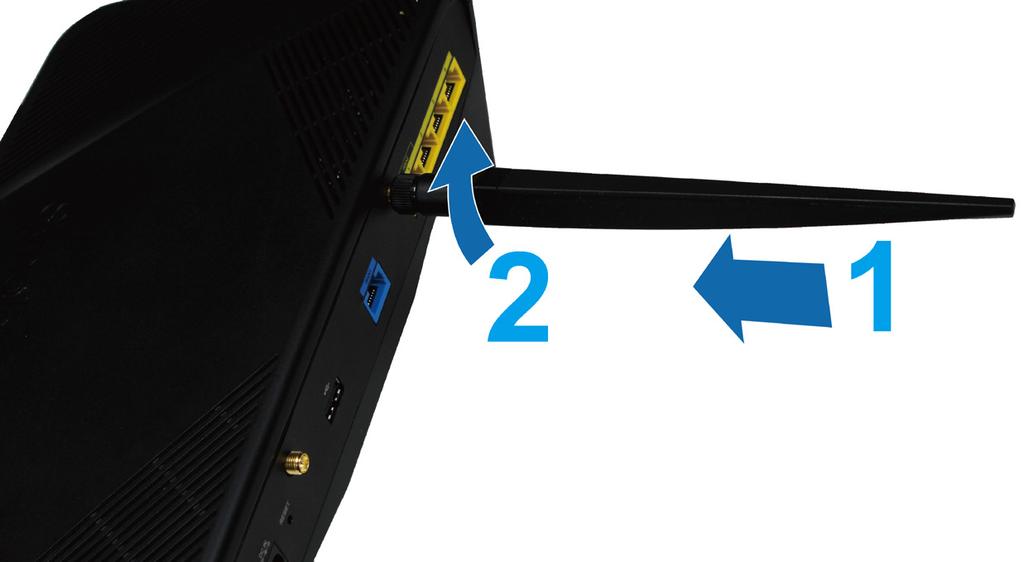 Kapitel Installera din Synology Router 2 Montera antenner
