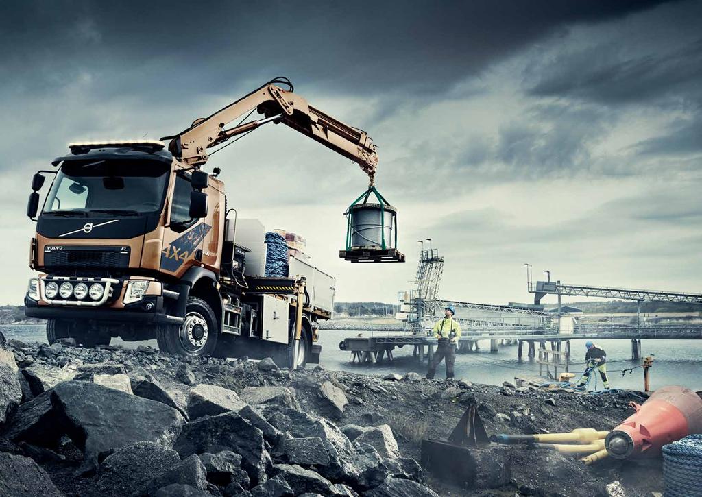 VOLVO FL 4X4 Får jobbet gjort oavsett väg- och körförhållanden. Volvo FL finns nu med fyrhjulsdrivning.