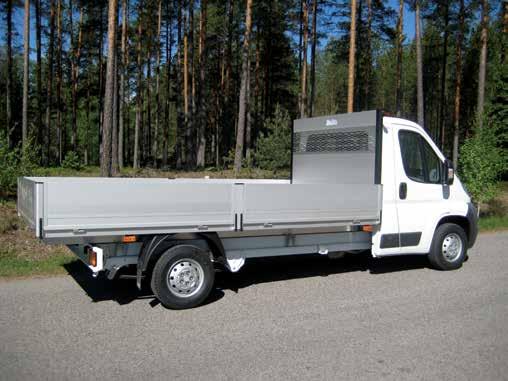 mått mm) Längd 2500-4200 Bredd 2100 LÄMHÖJD 400 PåbyggNADSvikt Ca 210-320 kg Lättviktsflaket Lättviktsflaket är liksom Ydreflaket framtaget helt i aluminium.
