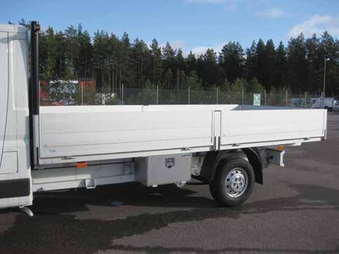 mått mm) Längd 2500-4200 Bredd 2100 LÄMHÖJD 400 PåbyggNADSvikt Ca 220-260 kg Verktygslåda finns som extrautrustning.