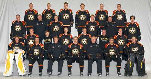 Brynäs IF J20 Placering 2013/2014: SM-Brons Bakre från vänster: Linus Gustavsson, Mattias Nörstebö, Marcus Törnström, Pontus Broeng, Adam Brodecki, Oscar Larsson.