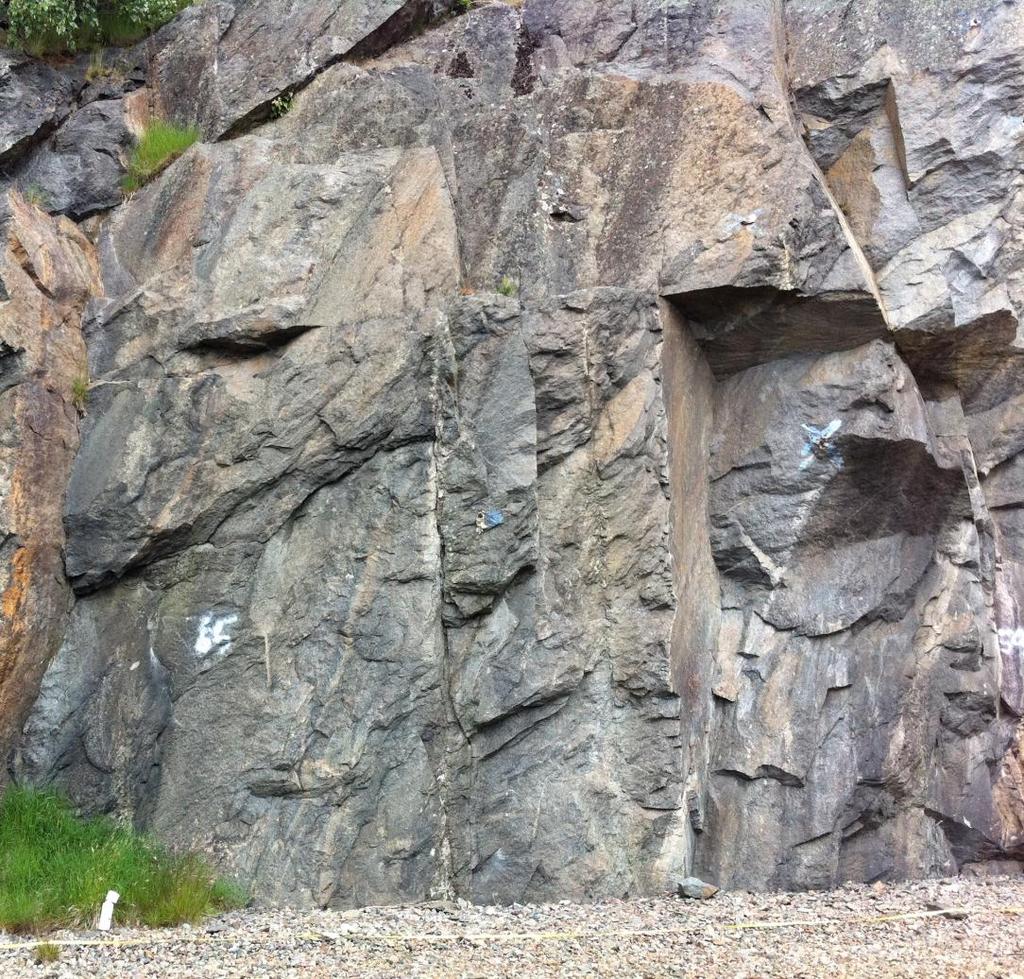 Stereogram med polpunktskoncentrationer av
