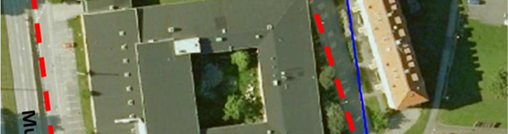 Svart markering funt punkten visar var radonmätning har utförts, se avsnitt 8.