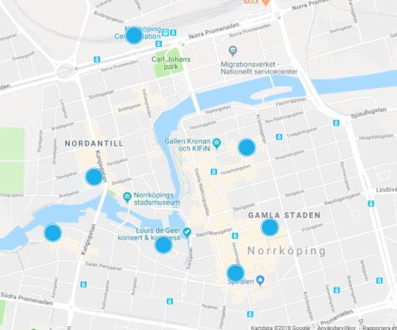 Här finns våra poolplatser: Norrköping Antal poolplatser: 7 st.