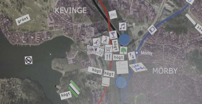 Scenario: Överdäckning vid Danderyds sjukhus För utveckling av stadsmiljön med bland annat ny bebyggelse i södra Danderyd behöver E18 läggas i tunnel från Stocksund till Mörbyhöjden.