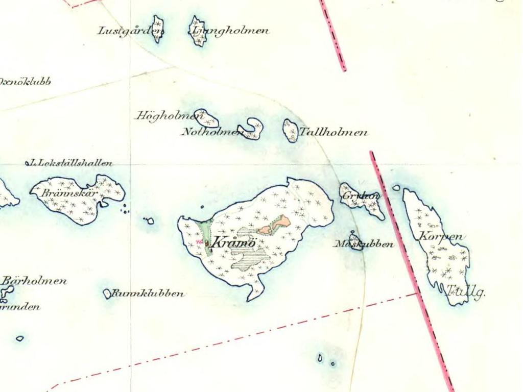 TROSA KOMMUN Kråmö naturreservat Sida 11(24) Ekoutskottet 2018-01-03 Historisk och nuvarande markanvändning Kråmö har varit befolkat sedan 1700-talet då området hörde till godset Tureholm.