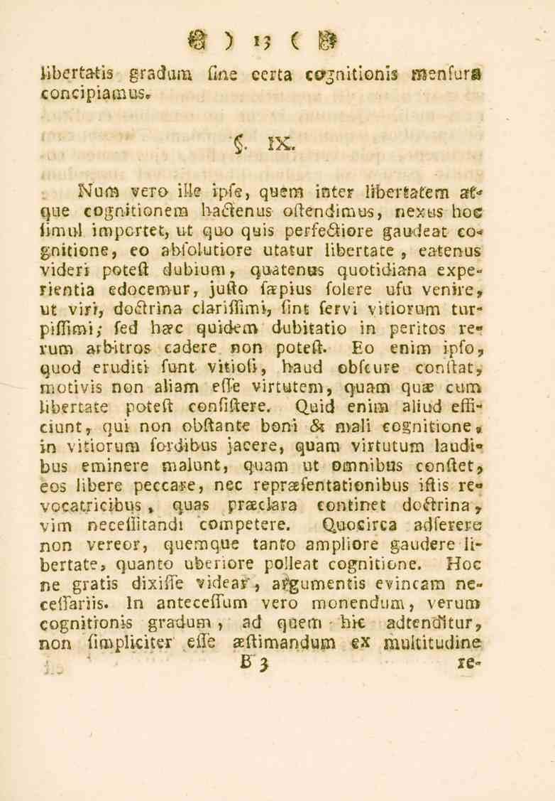 13 libertatis gradam fine certa ctfjnitionis menfura concipiamus. $. IX.
