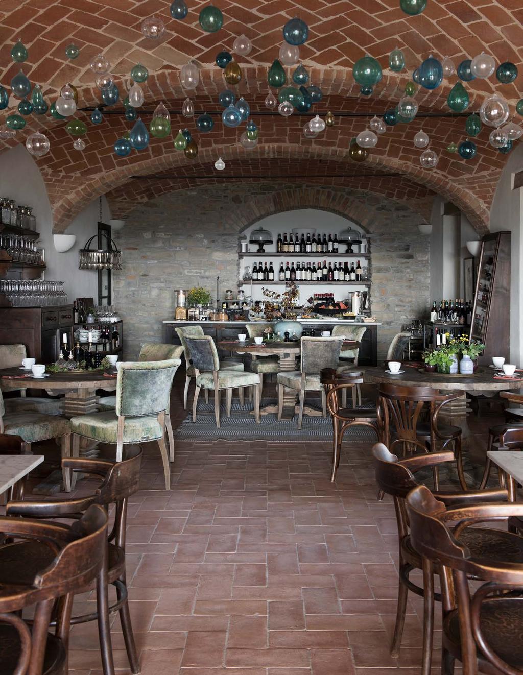 Restaurangen på Villa La Madonna, med alla originaldetaljer