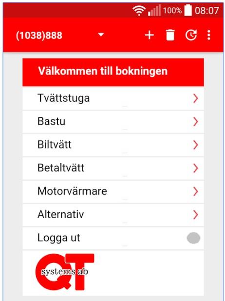 Fyll i ditt användarnamn som du fått från fastighetsägaren samt lösenordet. Avsluta med LOGGA IN.