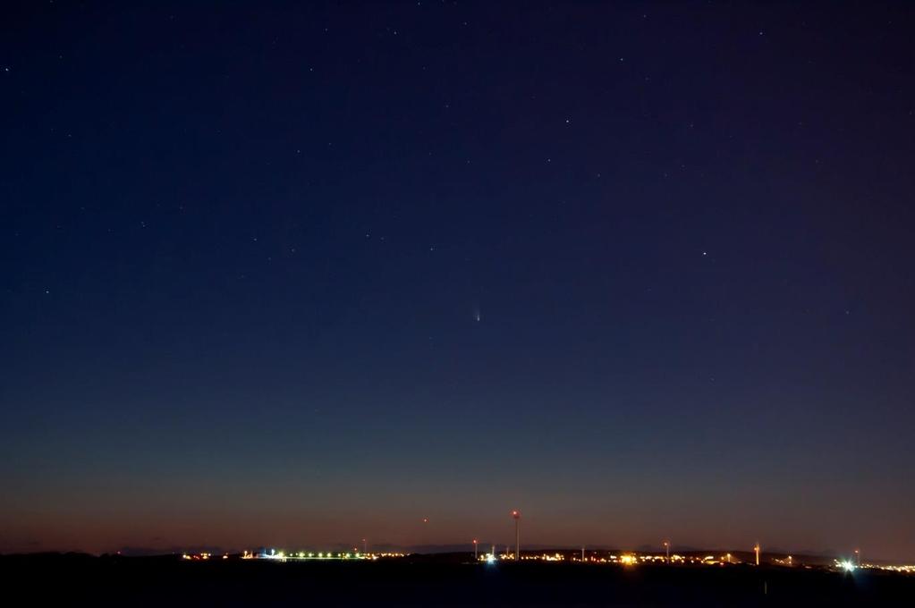 5 Kometen C/2011 L4 PANSTARRS. Jag tog den från Långedrag fredag 22 mars klockan 20:30. Kamera Nikon D90. Objektiv 18-105 mm. Brännvid 42 mm. F/7,1. Exp.