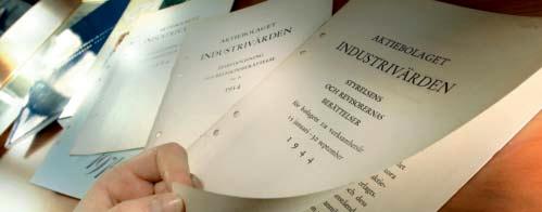 industrivärdens historia Industrivärdens historia sextio år i sammandrag Industrivärden bildades 1944 sedan Handelsbanken övertagit aktiemajoriteten i flera svenska industriföretag för att skydda