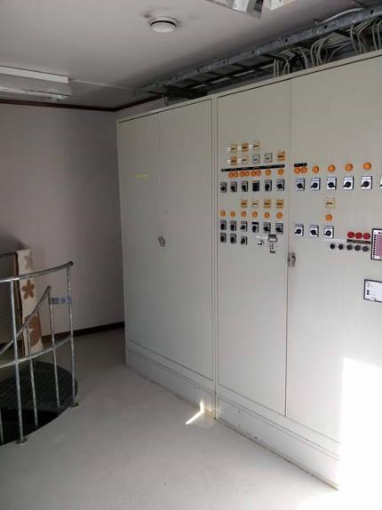 2.1.5 Elcentral, övreplan Styrskåpet för gallerfilter, returpumpar