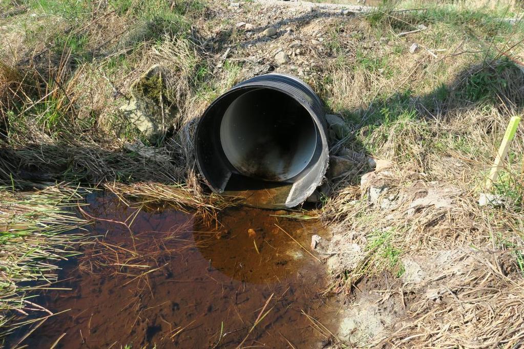 Nr 190, Idnr 1671, Hoverängarna Den aktuella vägtrumman utgör inget större vandringshinder då det ligger rätt i den nedre delen
