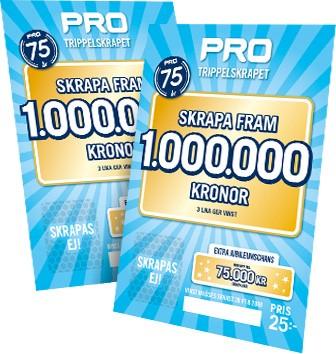 Trippelskrapet Gamla lotter Om era medlemmar kommer in med gamla lotter, kan ni lösa in dem mot pengar eller nya lotter under januari och februari.