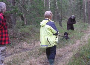 Trummgumman. Släden.