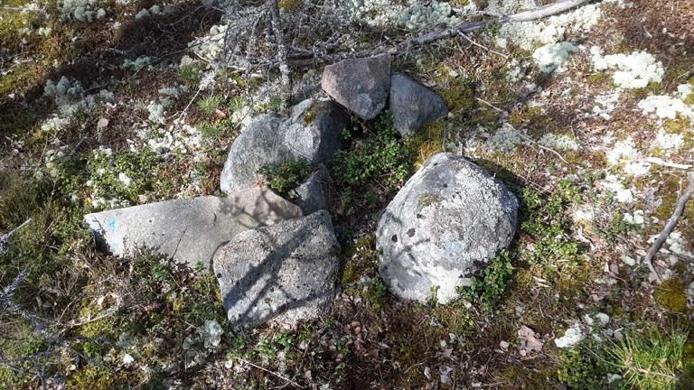 och utanför utredningsområdet ligger röset 201:1. Det ligger ca 15 m från utredningsområdets gräns.