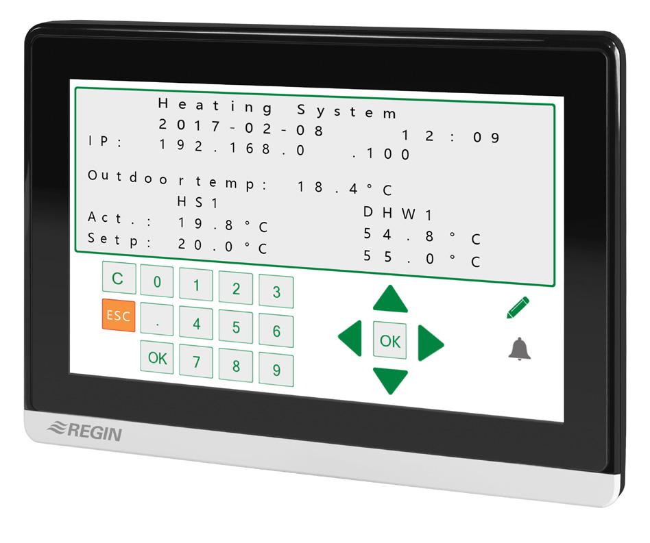 För användning ihop med Regins EXO-produkter Displayen kan användas ihop med Regins DUC:ar EXOcompact, EXOclever och EXOdos, samt även ihop med mjukvaruverktyget EXOdesigner.