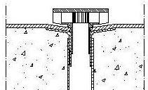 Då tratten utsätt för stora vertikalkrafter fördelas dessa inte enbart mellan trattens fläns och underliggande betong som är tänkt utan mycket kraft fördelas mellan tratt och rör.