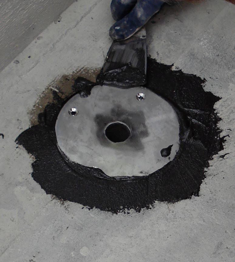 Nersänkning i betongen primas först innan