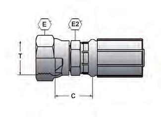 Hydraulslang Presskopplingar - G G-FJX 1025 Presskoppling One-Piece, Rak, lnv-jic Presskoppling Rak Invändig UNF-gänga. 372 tätkona. Skalfri One-Piece.