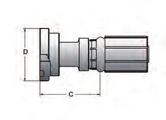 Hydraulslang Presskopplingar - G G-FL 1025 Presskoppling One-Piece, Rak, lnv-m, S-klass SAE fläns 3000 psi.