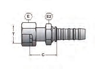 Presskopplingar - GS GS-FFORX Hydraulslang 1027 Pressnippel GS Rak, lnv-orfs Pressnippel GS Rak, Invändig UN-gänga. Plantätad. Hel mutter. Solid stolpe för skalfri GS-hylsa.