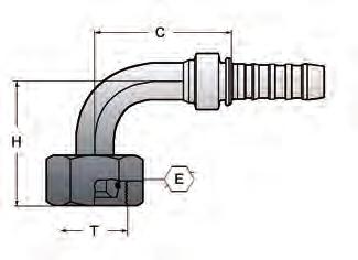 Hydraulslang Presskopplingar - GS GS-FDLORX90 1027 Pressnippel GS 90B, lnv-m, L-klass Pressnippel GS 90 böj, Invändig mm-gänga. 24 kona med o-ring. Tryckklass L. Hel mutter.