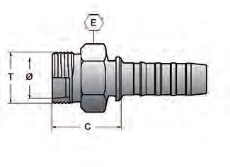 Presskopplingar - GS GS-MKB Hydraulslang 1027 Pressnippel GS, Rak, Utv-M (Kobelco) Pressnippel GS Rak, Utvändig fingängad mm-gänga. 24 kona.