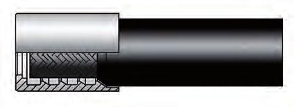 Hydraulslang Monteringsinformation För slangar i kombination med hylsa för skalning 1. Kapa slangen vinkelrätt. Kom ihåg att räkna bort nippelns bygg (märkt C) i katalogen.