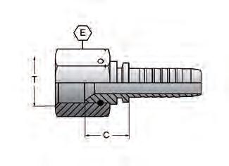Hydraulslang Presskopplingar Standard 4222 1000 Pressnippel Rak, lnv-jic, Hel mutter Pressnippel Rak Invändig UNF-gänga. 37 kona. Hel/stiftad mutter.