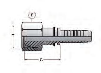 Hydraulslang Presskopplingar Standard 4921 1000 Pressnippel Rak, lnv-m, (Fransk modell) Pressnippel Rak Invändig mm-gänga.