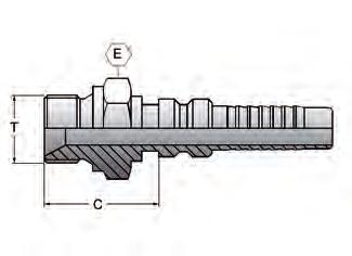 Hydraulslang Presskopplingar Interlock Användningsområde lnterlockkopllingar rekommenderas för multispiralslangar 4 SH DIN 20023 och SAE 100 R13.