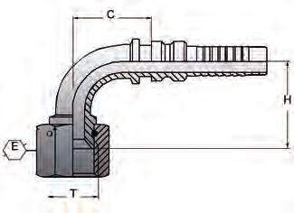 mutter, S-klass Pressnippel lnterlock Rak Invändig mm-gänga. 24 kona o-ringstätad (DKOS). Hel mutter.