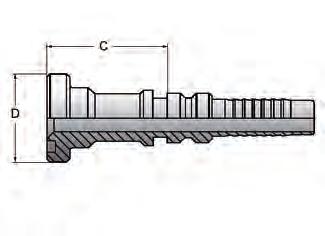 46601-24-24 74 1 1/2" 1 1/2" 63,5 46601-32-24 82 1 1/2" 2" 79,4 46601-32-32 84 2" 2" 79,4 46641 1010 P ressnippel lnterlock 458, Kod 62 Pressnippel lnterlock 45 böj.