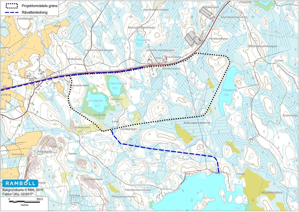 MKB-PROGRAM FÖR KALAVESI PRODUKTIONSANLÄGGNING, SAMMANFATTNING 4 Tabell 2. Kemikalier som används vid produktionsanläggningen i Kalavesi samt uppskattade mängder.