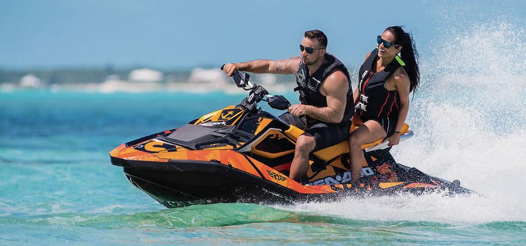 30 REGLAGE OCH GREPP JUSTERBAR STYRHÖJARE FÖR SEA-DOO SPARK Det unika styret med justerbar styrhöjare gör att du manövrerar Sea-Doo SPARK bättre på ett sätt som passar din