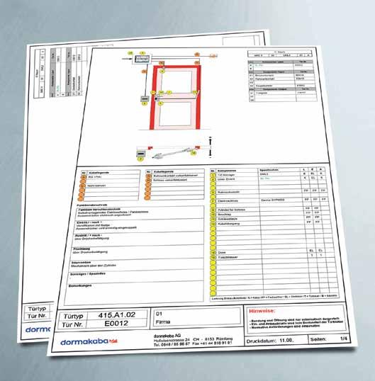 Olika typer av planering Vi erbjuder dig en individuell detaljplanering av låsanläggningar och en