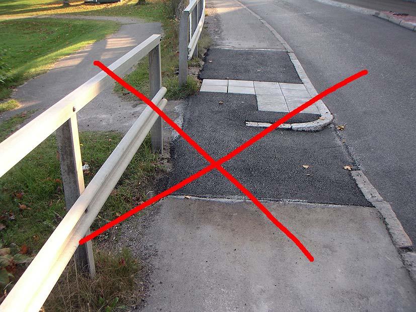 Figur. Om man ska använda avfasning med vinkelrät kant som på bilden måste det finnas plats att passera bakom avfasningen.