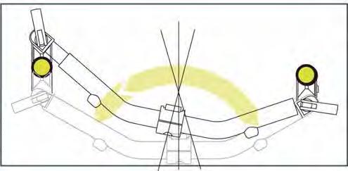 7 8 9 10 Ryggrotation och lateral justering: 1. Gör som för sittdjupjusteringen men rotera beslagen annorlunda för att uppnå önskad rotationsvinkel -bild 12. 2.