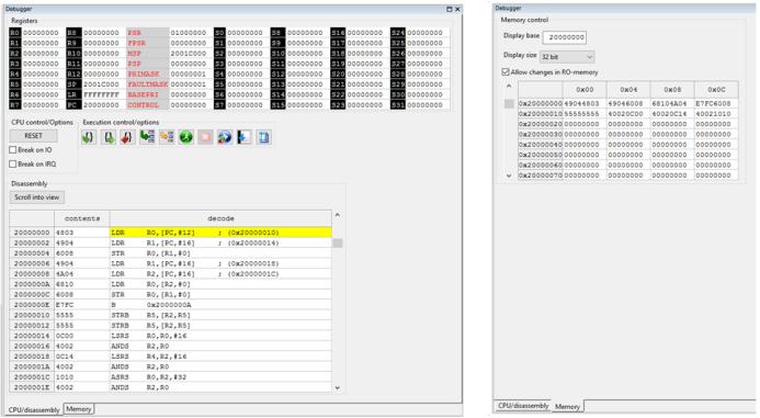 Programutveckling i assemblerspråk Registeruppsättning Namn Beskrivning R0-R12 Generella register används för aritmetiska, logiska, skift-operationer etc.