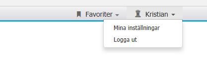 FRID ffärskoordinatorer VT 2.1 Ändra Inloggningsuppgifter Man kan ändra sina inloggningsuppgifter när man har loggat in i FRID. 1.