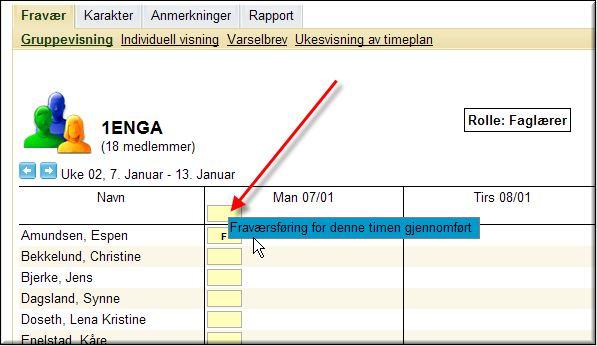Om detta är På kommer eleven att kunna registrera sin egen frånvaro med samma koder som lärarna använder. De kan inte ta bort frånvaro.